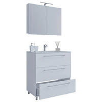 Waschplatz 3tlg-Schubo weiß B/H/T: ca. 80x86x46 cm 3tlg-Schubo - weiß (80,00/86,00/46,00cm) - VCM Möbel