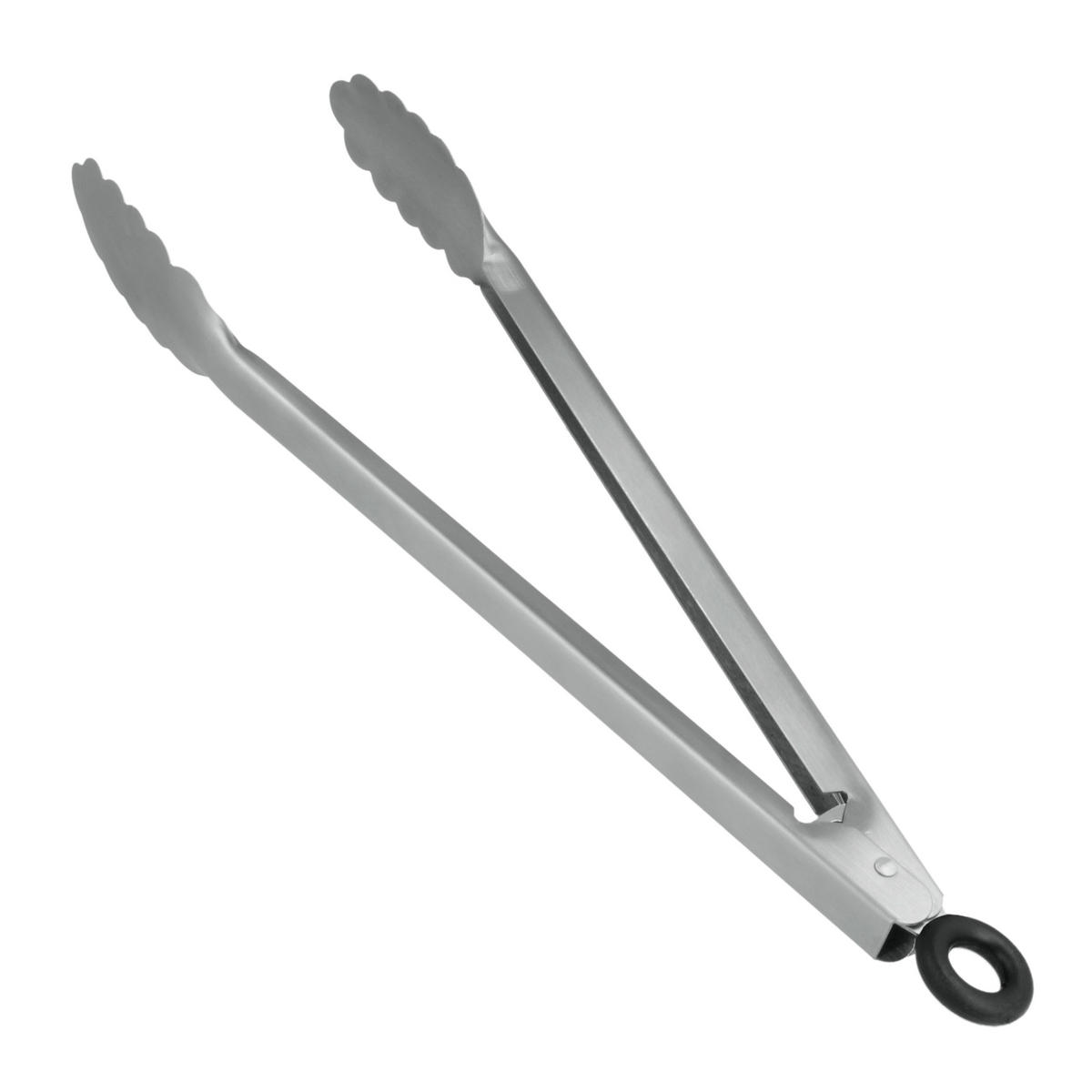 Metaltex Grillzange silber Edelstahl L: ca. 34 cm Grillzange - silber (34,00cm) - Metaltex