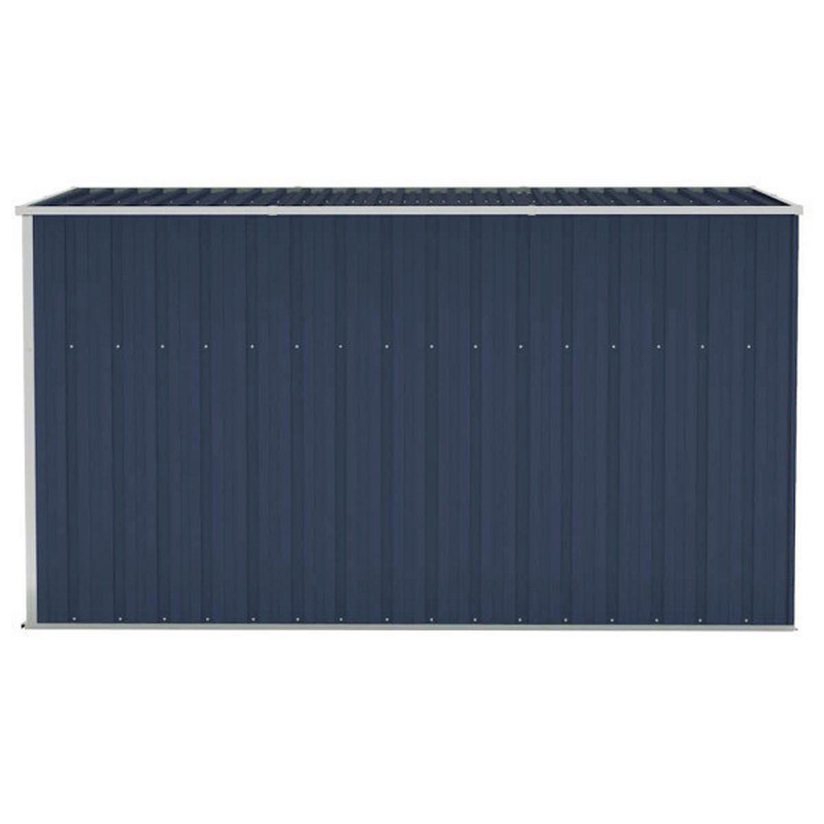 vidaXL Gartenhaus anthrazit B/H/T: ca. 118x178x288 cm Gartenhaus - anthrazit (118,00/178,00/288,00cm) - vidaXL