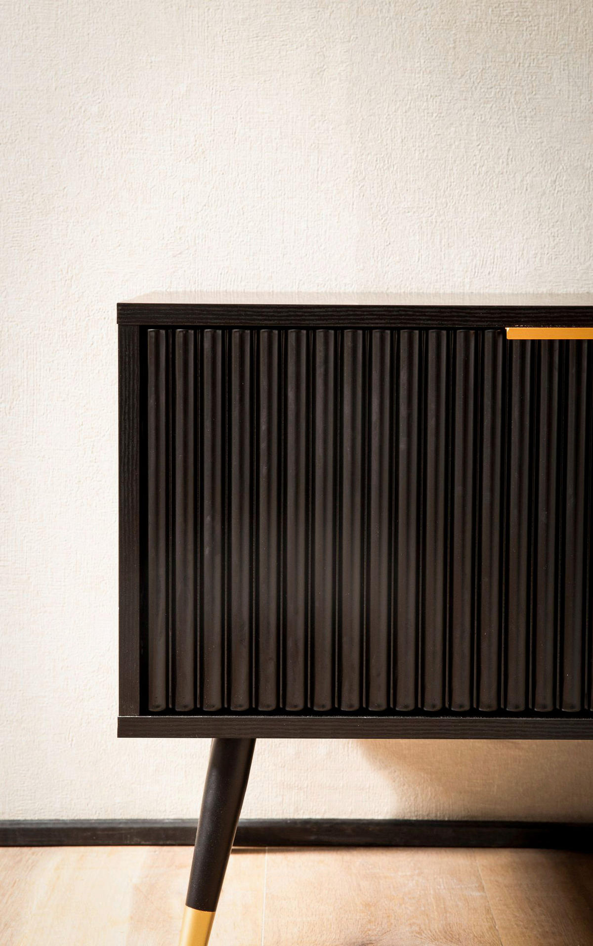 Lowboard schwarz B/H/T: ca. 150x51x39 cm TV & Lowboard - schwarz (150,00/51,00/39,00cm) - Wohnling