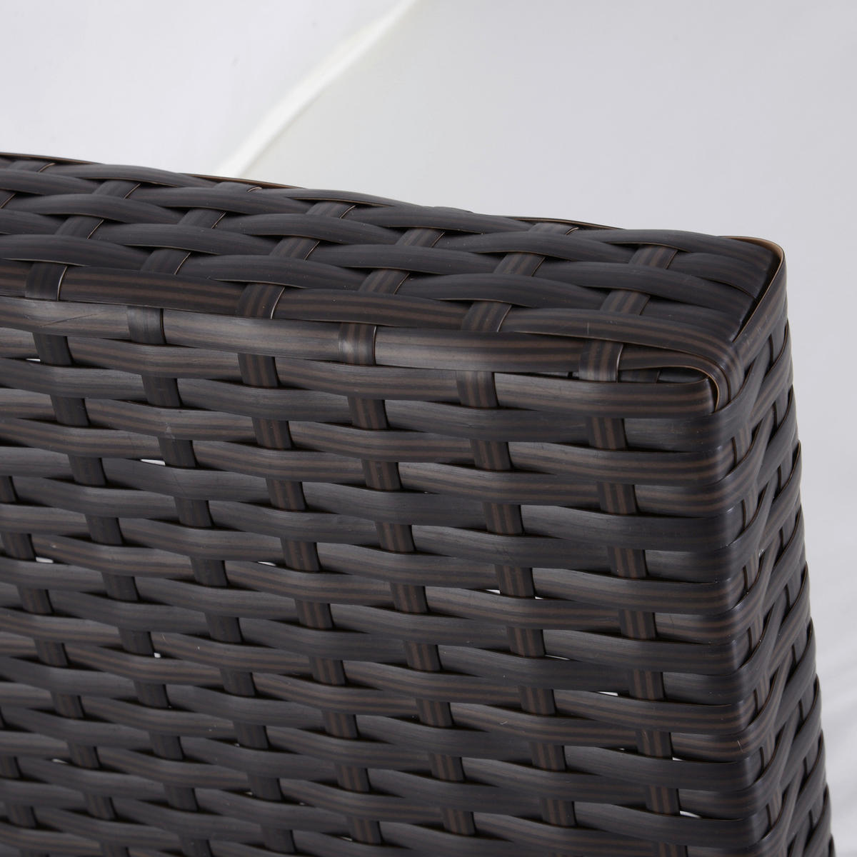 Outsunny Loungeset schwarz Polyrattan Loungeset_3tlg. - weiß/schwarz - Outsunny