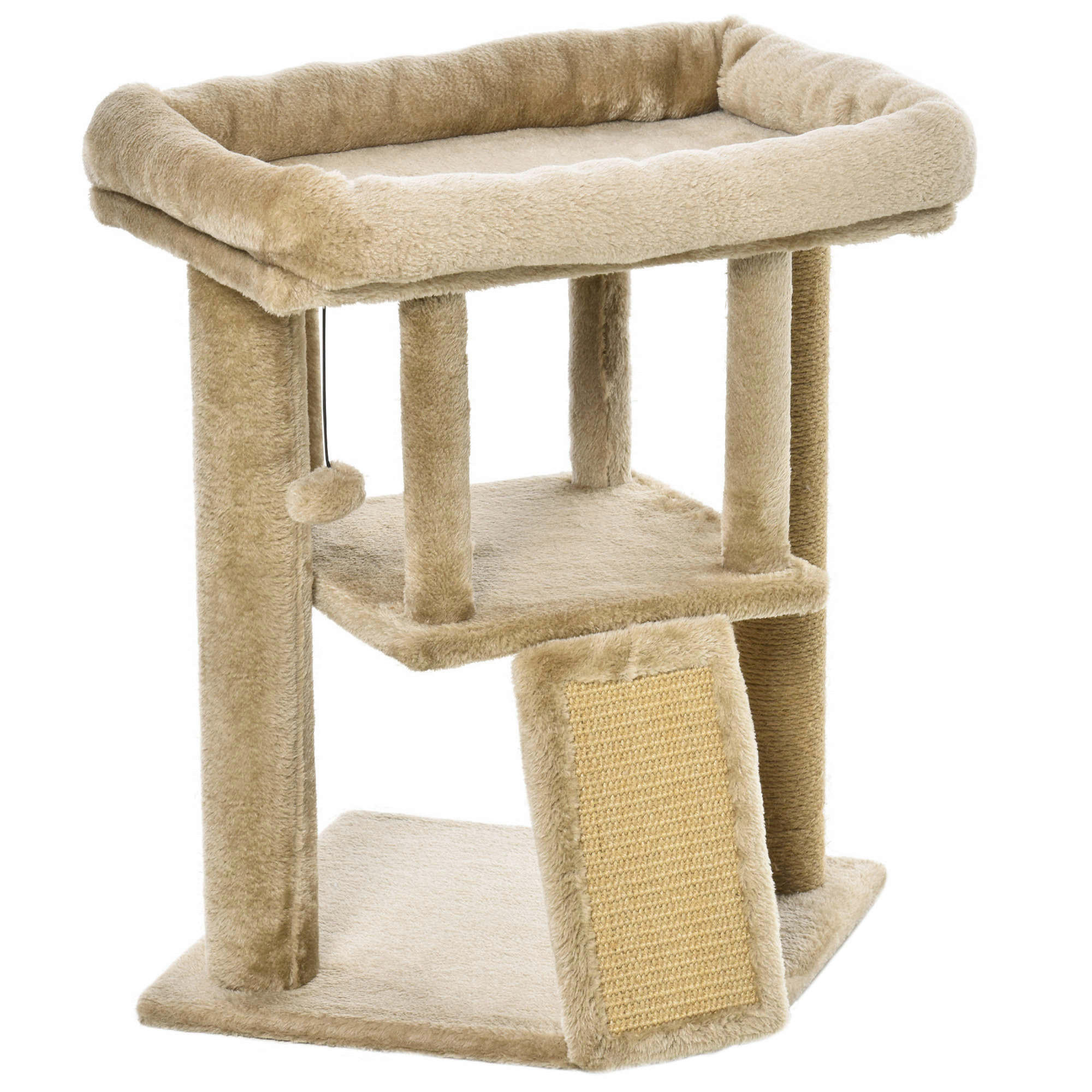 PawHut Kratzbaum braun Polypropylen B/H/L: ca. 40x40x57 cm Kratzbaum - braun (57,00/40,00/40,00cm) - PawHut