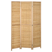HOMCOM Paravent natur Bambus B/H/L: ca. 1,8x120x170 cm Paravent - natur (170,00/1,80/120,00cm) - HOMCOM