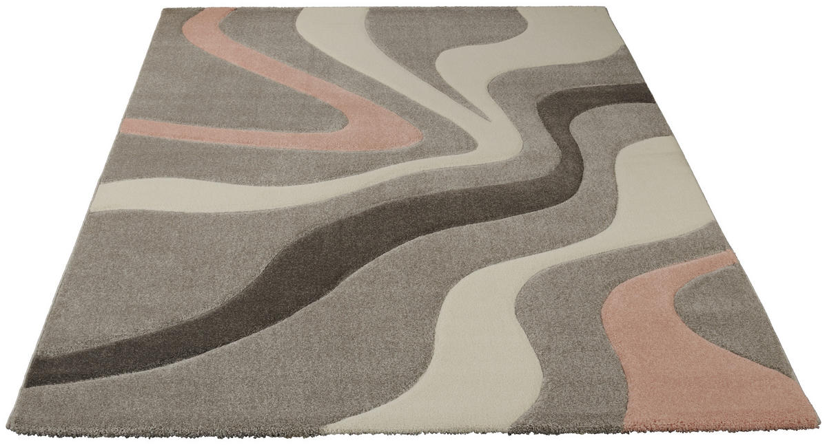 Webteppich Casino grau B/L: ca. 60x110 cm Casino - rosa/grau (60,00/110,00cm)
