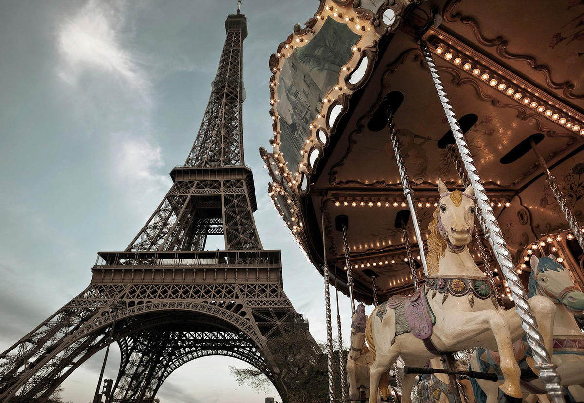 Komar Fototapete Carrousel de Paris B/L: ca. 184x127 cm Carrousel de Paris - (184,00/127,00cm) - Komar