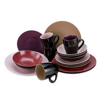 CreaTable Kombiservice Very BERRY multicolor Steinzeug 16 tlg. Very BERRY - multicolor - CreaTable
