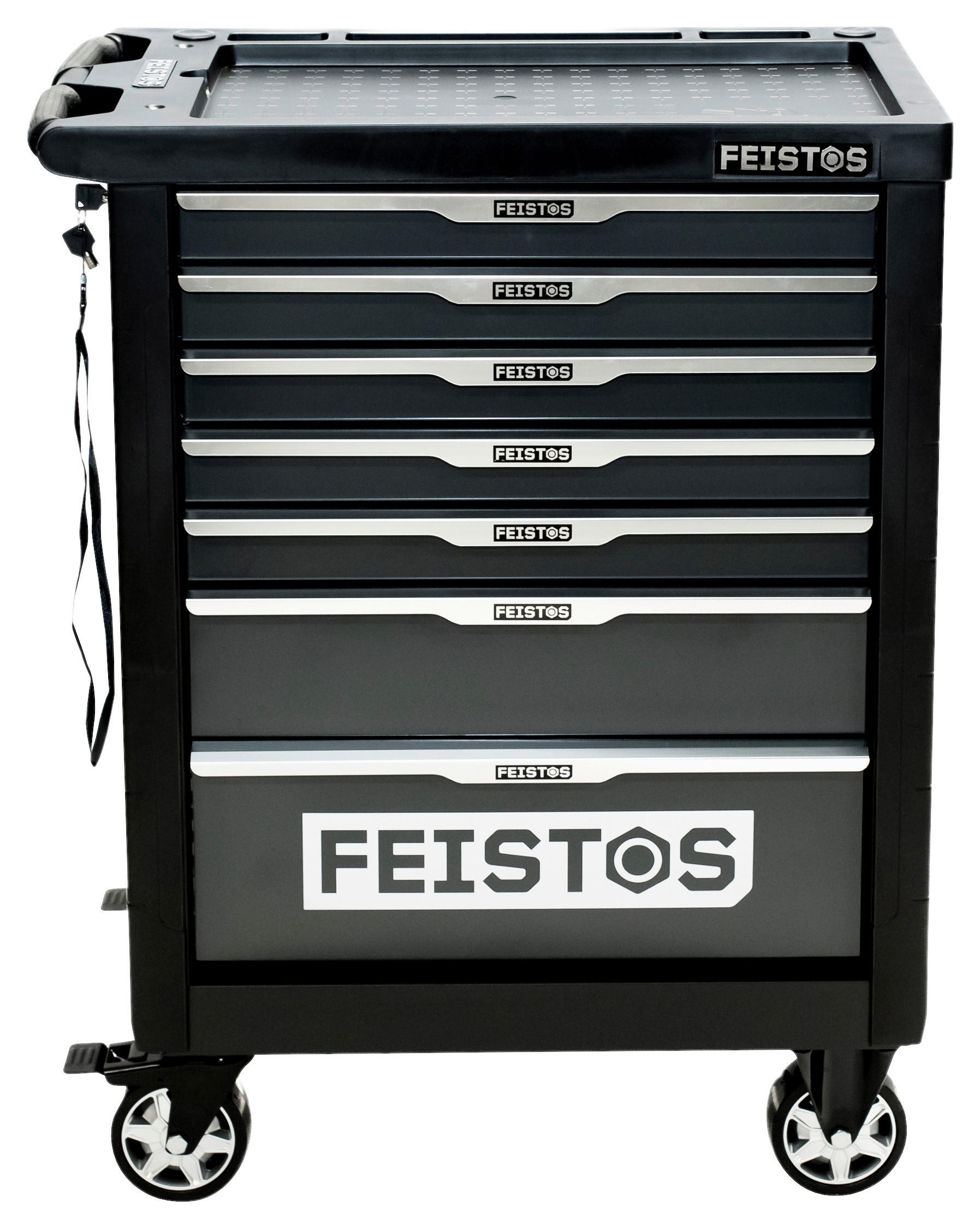 Werkstattwagen Mento anthrazit B/H/L: ca. 47x96x77 cm Mento - anthrazit (77,00/47,00/96,00cm) - Feistos
