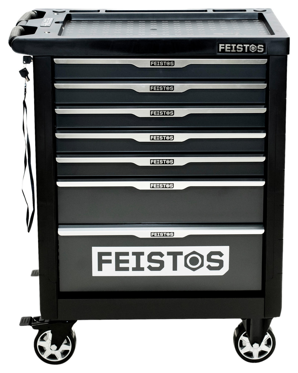 Werkstattwagen Mento anthrazit B/H/L: ca. 47x96x77 cm Mento - anthrazit (77,00/47,00/96,00cm) - Feistos