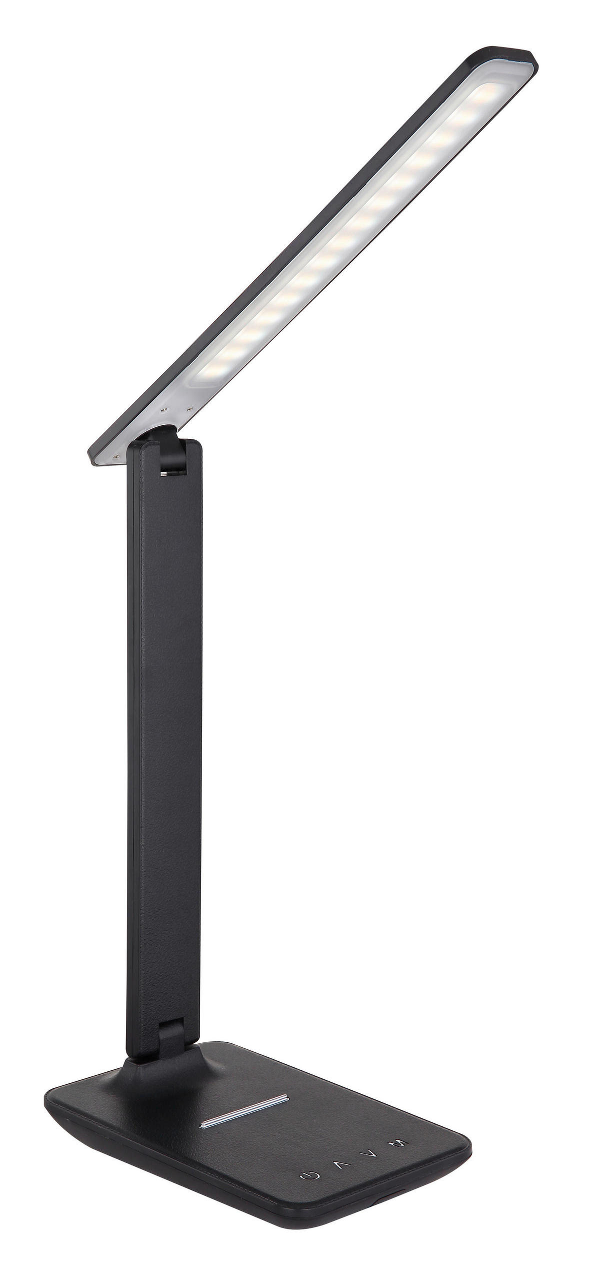 GLOBO LED-Tischleuchte schwarz Opal Kunststoff B/H/T: ca. 11,5x56,5x42 cm BULLA - schwarz/Opal (11,50/56,50/42,00cm) - GLOBO