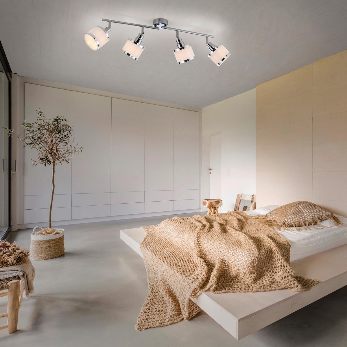 Just Light Spot ACCOR 15374-17 ACCOR - weiß/Chrom (78,00/78,00/22,00cm) - Just Light