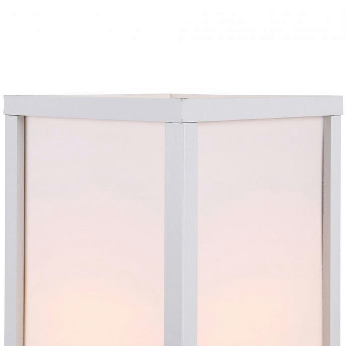 HOMCOM Stehleuchte 833-623V90WT 833-623V90WT weiß Acryl Kunststoff B/H/L: ca. 26x160x26 cm E27 1 Brennstellen Stehleuchte 833-623V90WT - weiß (26,00/26,00/160,00cm) - HOMCOM