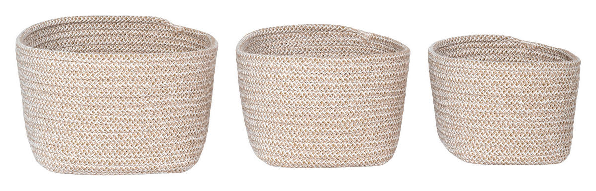 Housenordic Aufbewahrungskorb Cadima beige Baumwolle Cadima - beige - Housenordic
