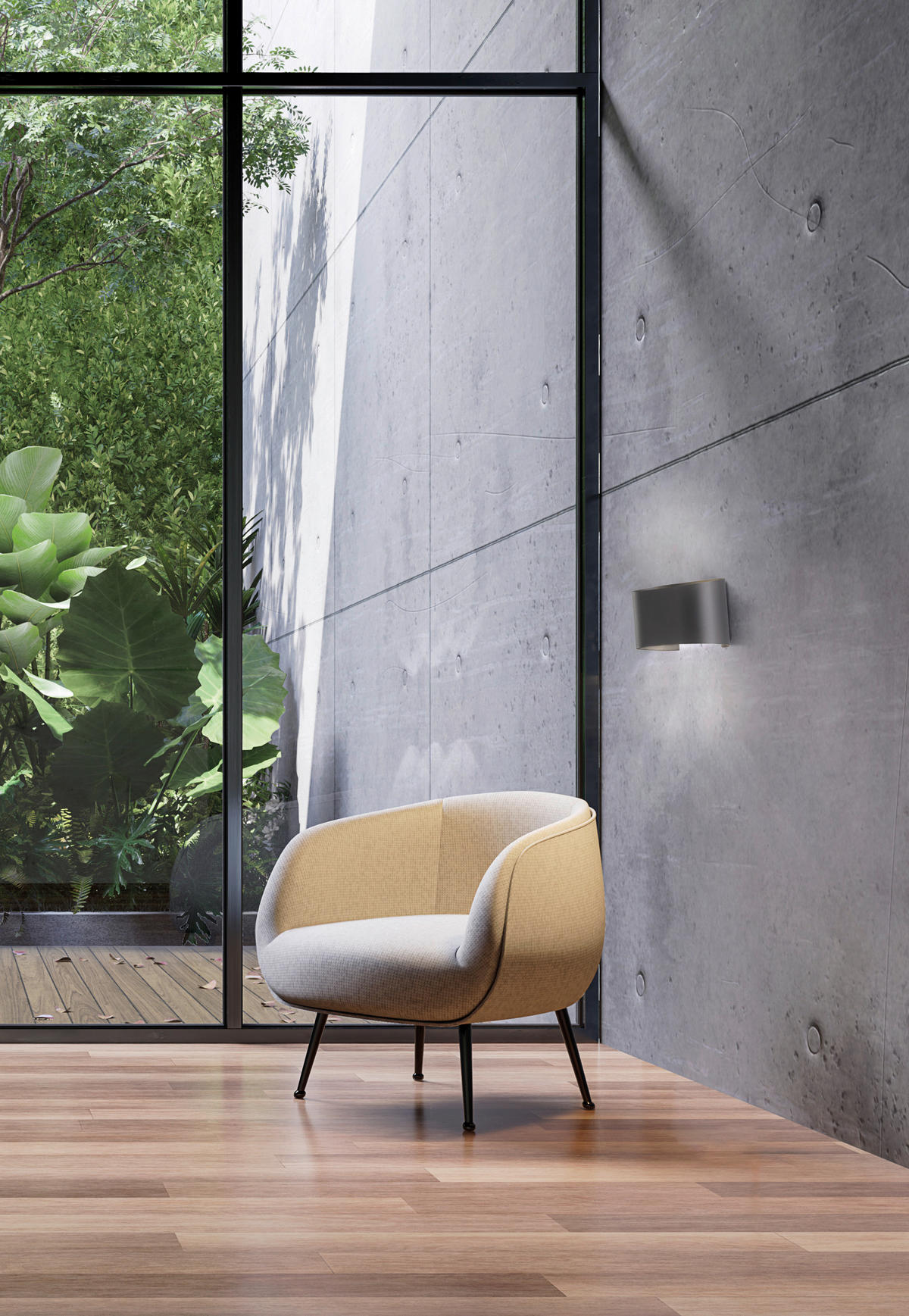 LED-Außen-Wandleuchte 30262 schwarz B/H/T: ca. 18,5x12x10,5 cm Wall - schwarz (18,50/12,00/10,50cm) - Fischer & Honsel