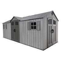 Lifetime Gerätehaus Neptun grau B/H/L: ca. 610x241x243 cm Neptun - grau (243,00/610,00/241,00cm) - Lifetime