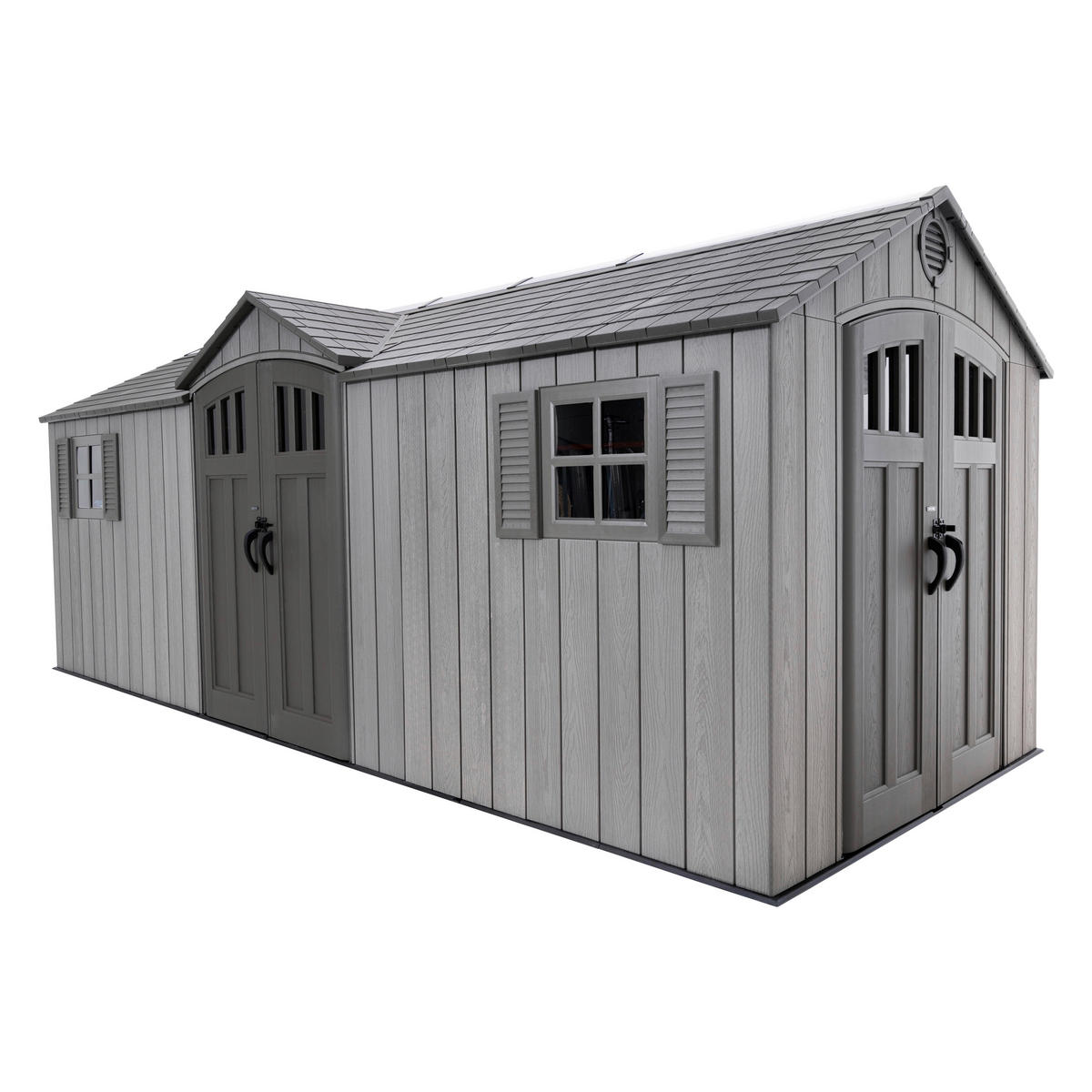 Lifetime Gerätehaus Neptun grau B/H/L: ca. 610x241x243 cm Neptun - grau (243,00/610,00/241,00cm) - Lifetime