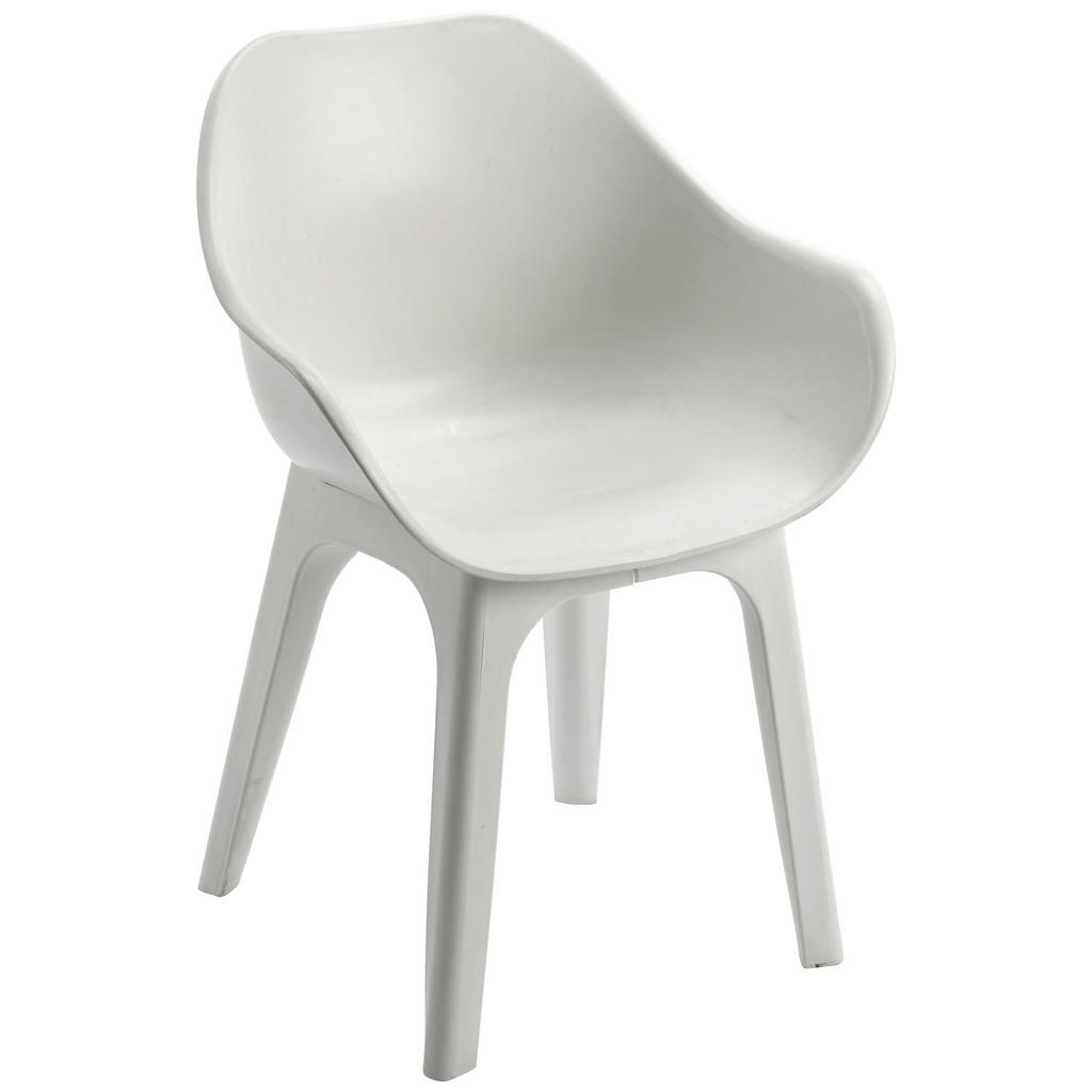 Thumbnail - ProGarden Sessel GHIBLI 2er-Set weiß Polypropylen B/H: ca. 55x81 cm