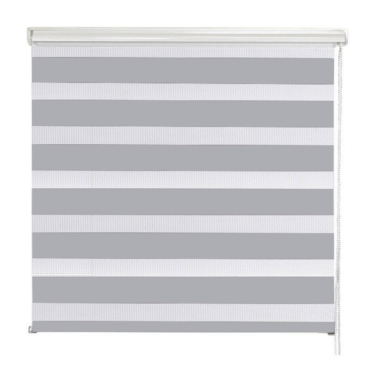 Doppelrollo mit Blende Easy Fix silber B/L: ca. 55x160 cm Easy Fix - silber (55,00/160,00cm) - POCOline