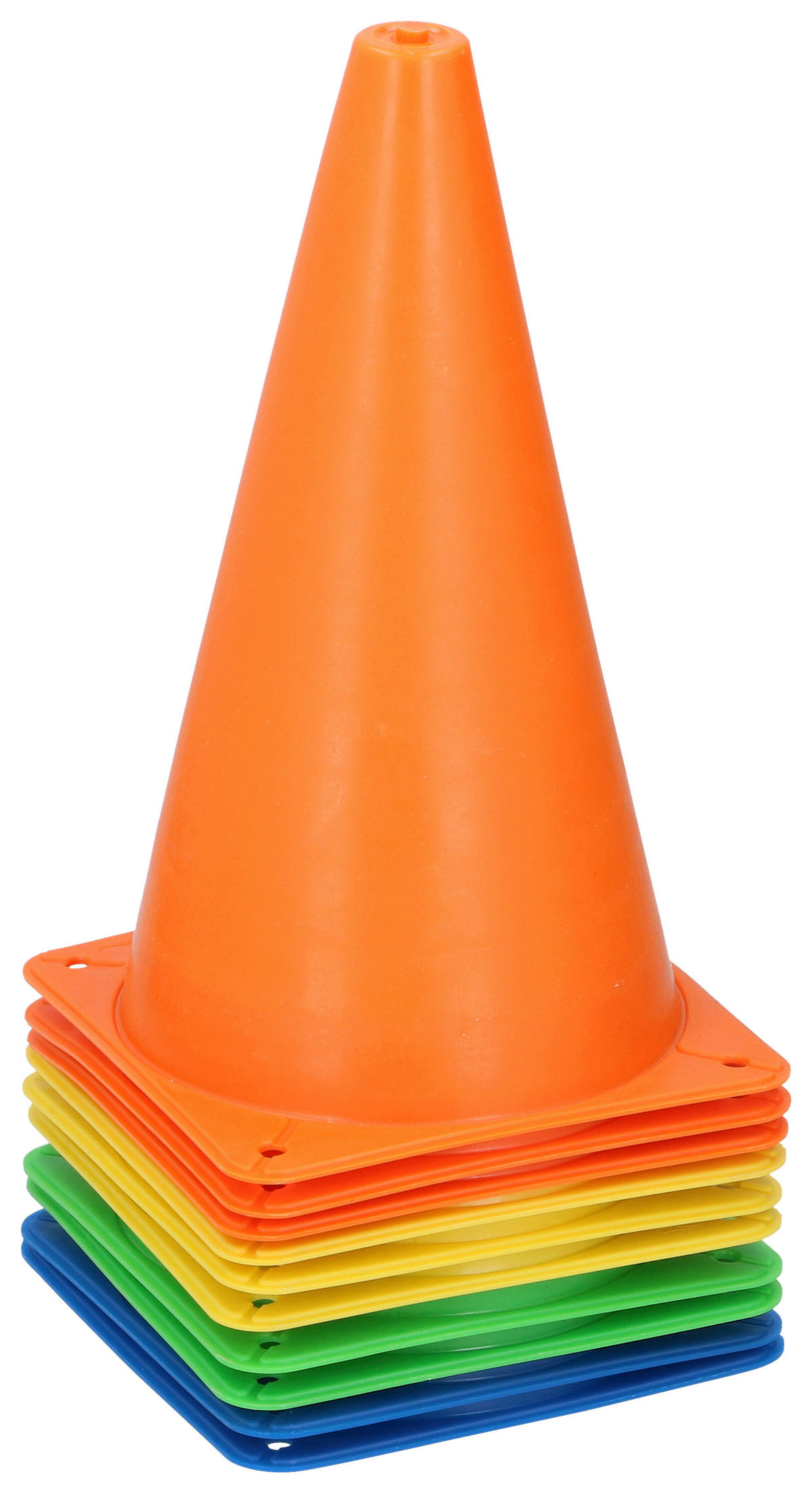 Dunlop Pylonen orange B/H/L: ca. 14x24x14 cm Pylonen_10Stck. - orange (14,00/14,00/24,00cm) - Dunlop