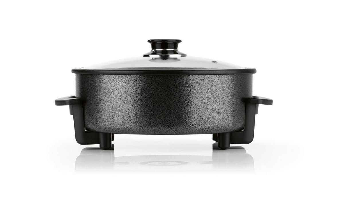 GOURMETmaxx Elektrische Party-Pfanne schwarz Edelstahl B/H/L: ca. 14,5x36x34,5 cm Elektrische_Party-Pfanne - schwarz (34,50/14,50/36,00cm) - GOURMETmaxx