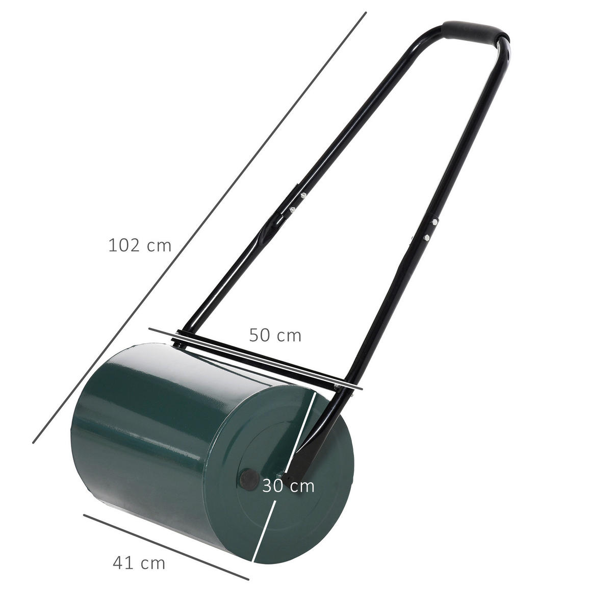 Outsunny Rasenwalze Rasenwalze 845-021 - dunkelgrau (102,00/50,00/30,00cm) - Outsunny