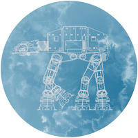 Komar Fototapete Star Wars AT AT D: ca. 125 cm Star Wars AT AT - (125,00cm) - Komar