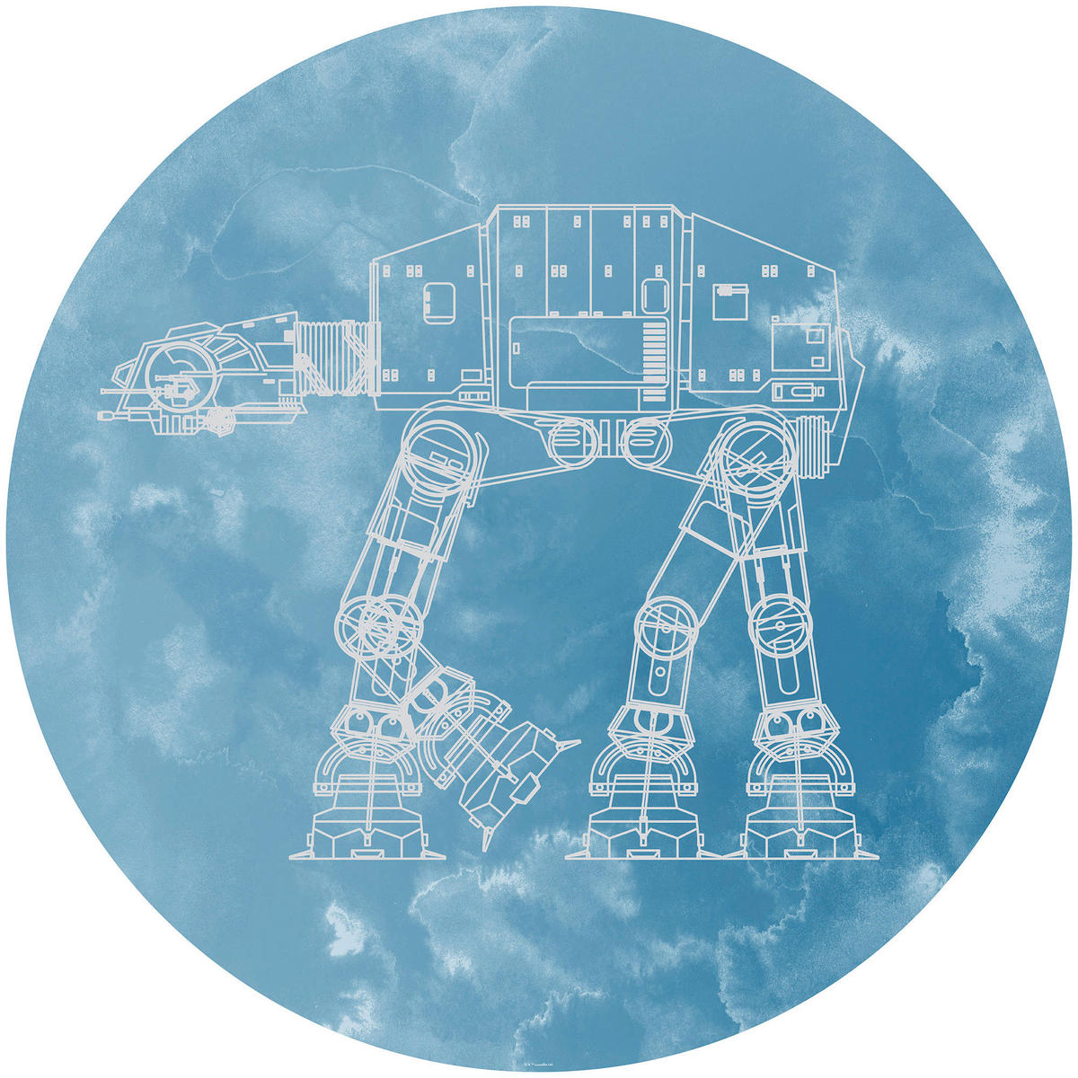 Komar Fototapete Star Wars AT AT D: ca. 125 cm Star Wars AT AT - (125,00cm) - Komar