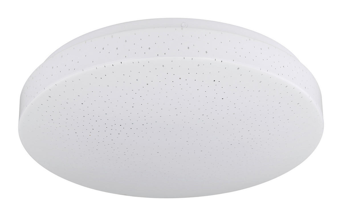 GLOBO LED-Deckenleuchte Opal weiß Metall Kunststoff H/D: ca. 8,5x33 cm WARATA - weiß/Opal (33,00/8,50cm) - GLOBO
