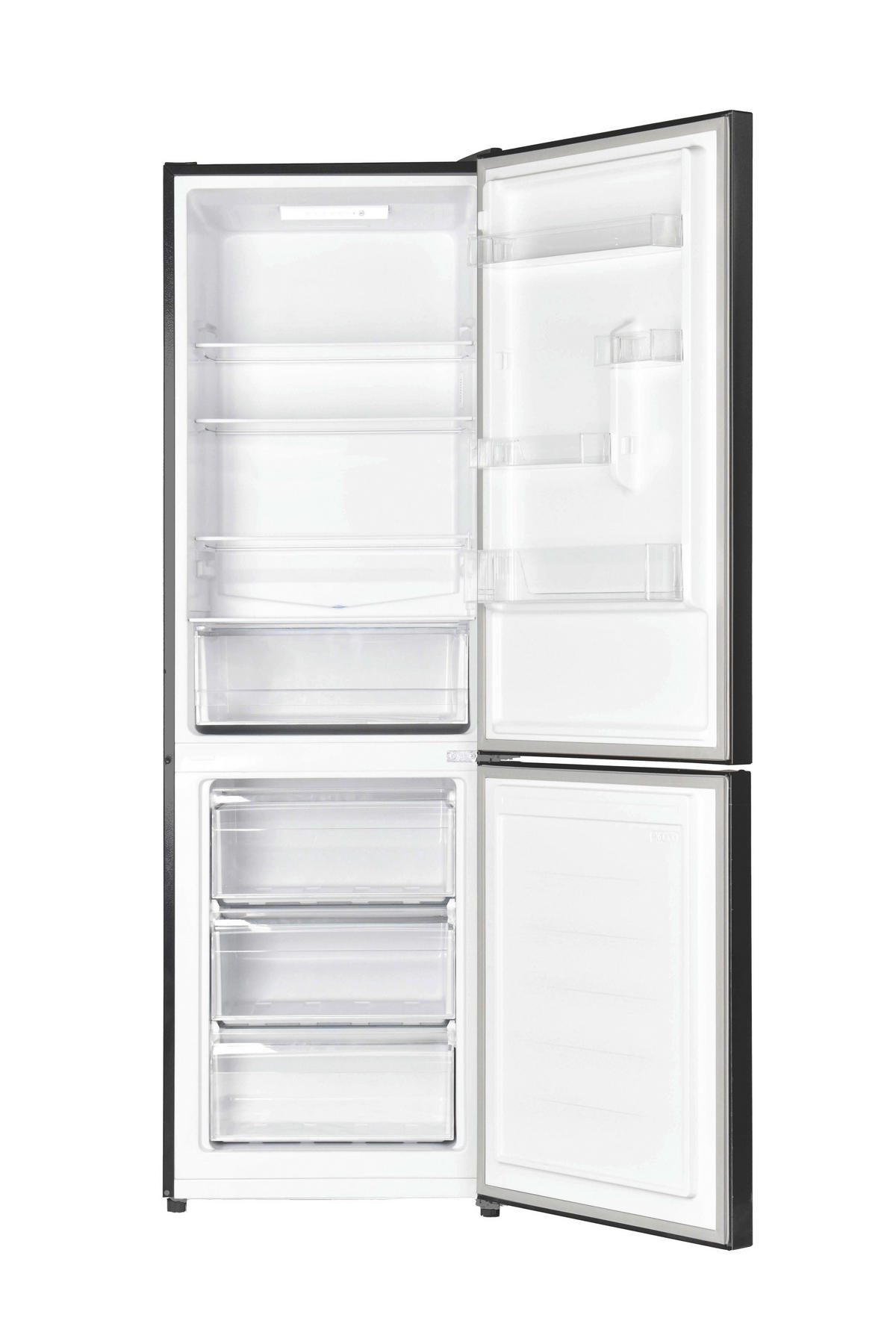 POCOline Kühl-/Gefrierkombination schwarz B/H/T: ca. 59,6x185,5x59,5 cm Kühl-/Gefrierkombi KGK186-315ES - schwarz (59,60/185,50/59,50cm) - POCOline