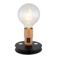 GLOBO Tischleuchte schwarz Metall H/D: ca. 9x12 cm E27 1 Brennstellen JOHANNA - schwarz (12,00/9,00cm) - GLOBO