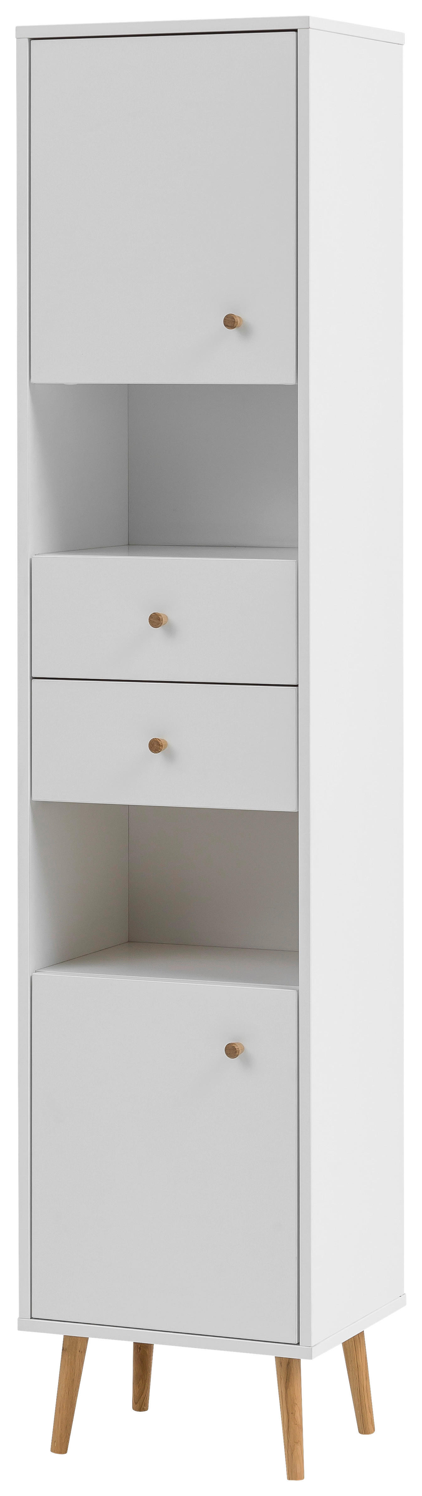 Hochschrank Jonte weiß B/H/T: ca. 40,5x185,8x33,1 cm günstig online kaufen