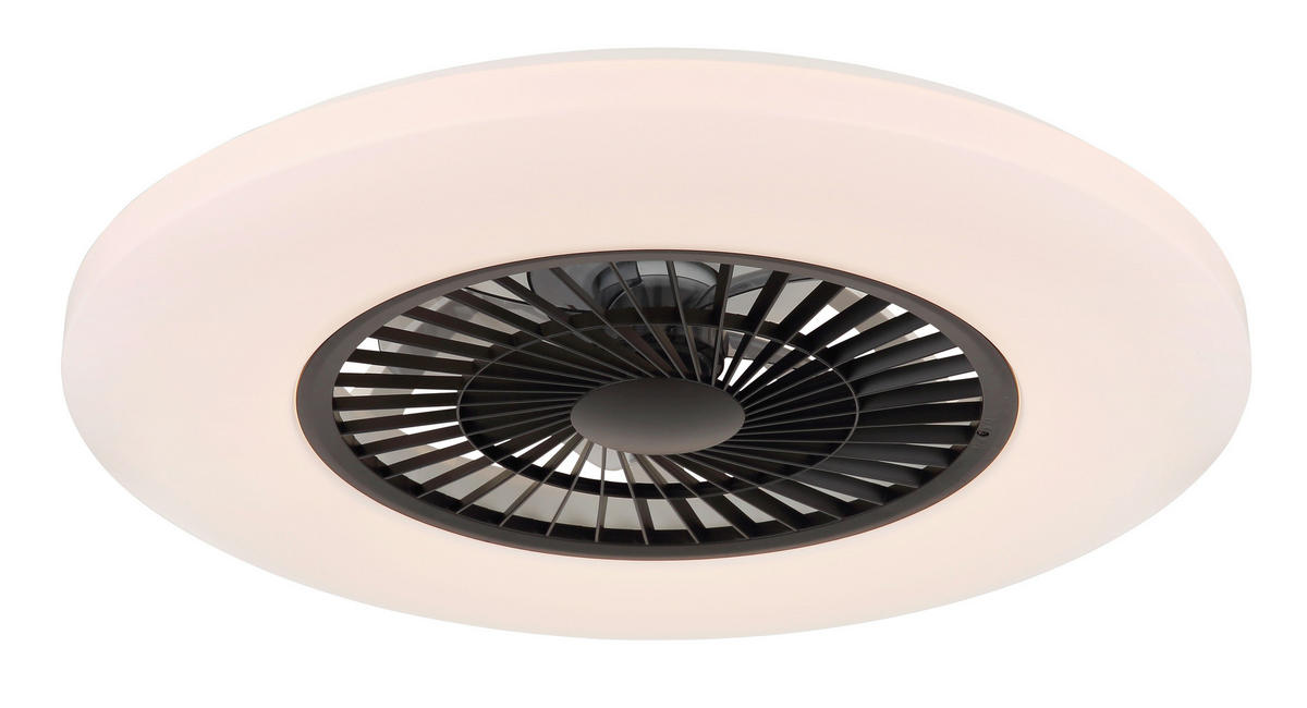 GLOBO LED-Deckenventilator Opal weiß H/D: ca. 15,4x59,5 cm max. 40 W ALVA - weiß/Opal (59,50/15,40cm) - GLOBO