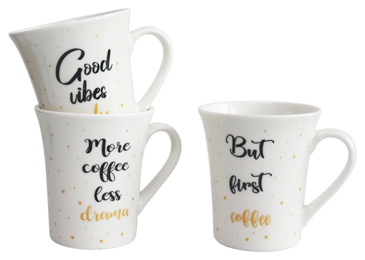 POCOline Kaffeebecher Kaffeebecher_Sprüche-gold - POCOline