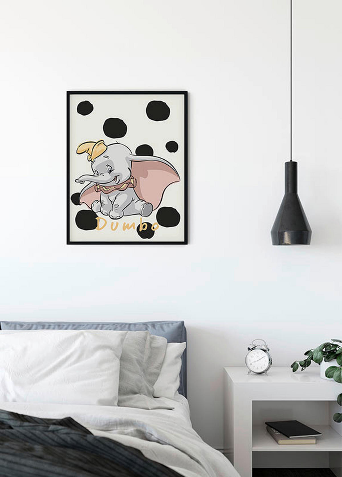 Komar Poster Dumbo Dots Disney B/L: ca. 40x50 cm Dumbo Dots - (40,00/50,00cm) - Komar