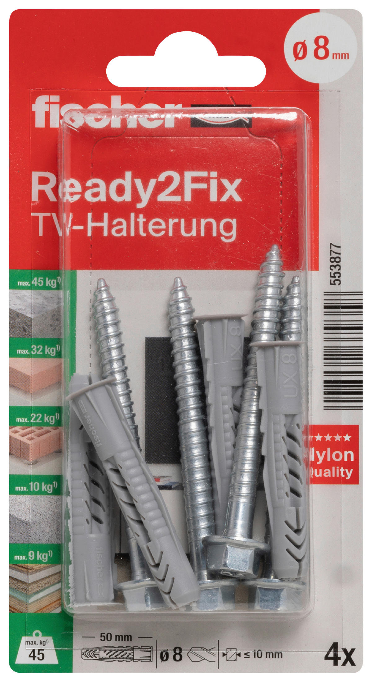 fischer Montage- Set Montageset_TV-Halterung_fischer - fischer