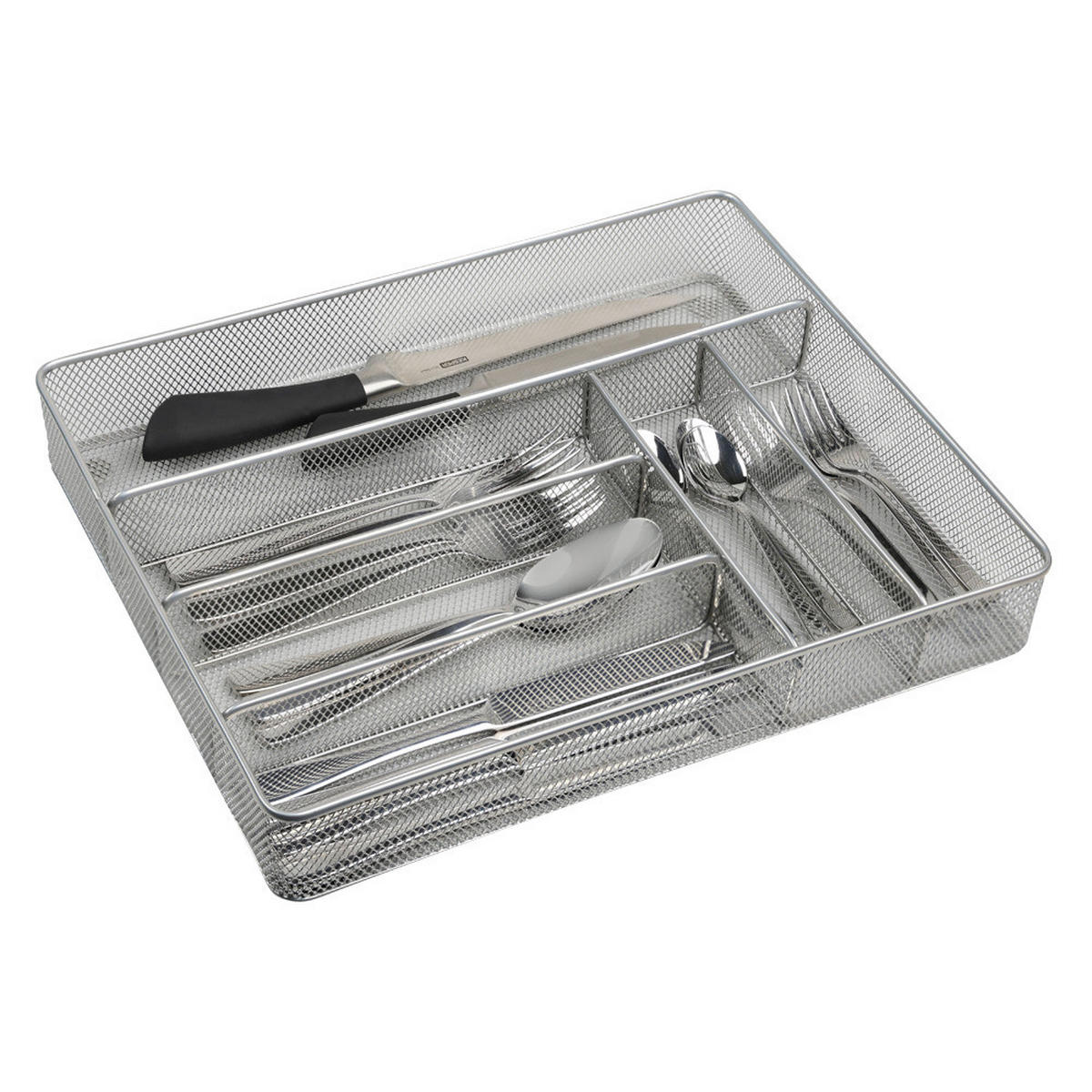 Kesper Besteckkasten silber Metall B/H/L: ca. 30,5x5,5x36,8 cm Besteckkasten - silber (36,80/30,50/5,50cm) - Kesper
