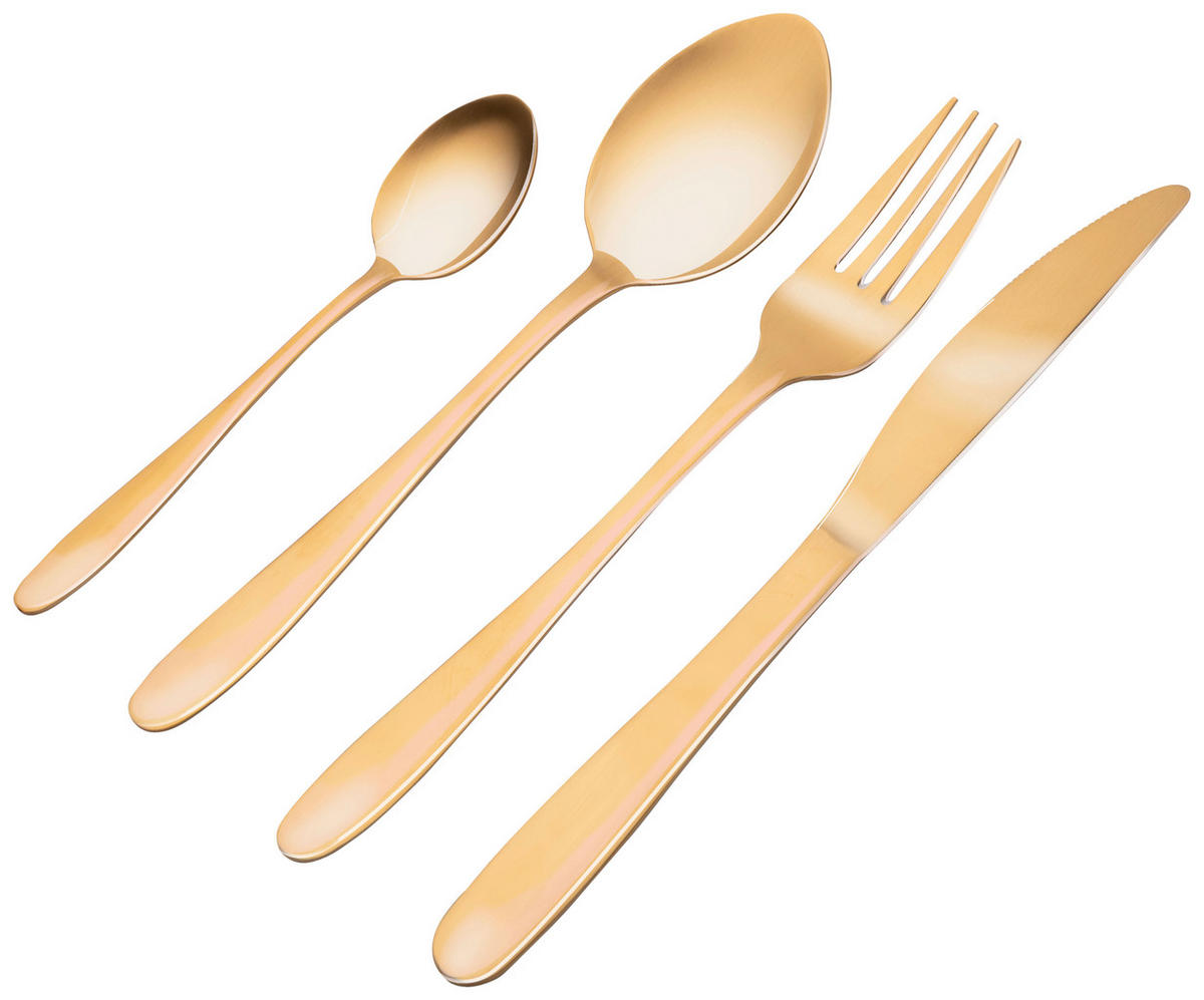 Alpina Besteckset gold Edelstahl 16 tlg. Besteckset_16tlg. - gold - Alpina