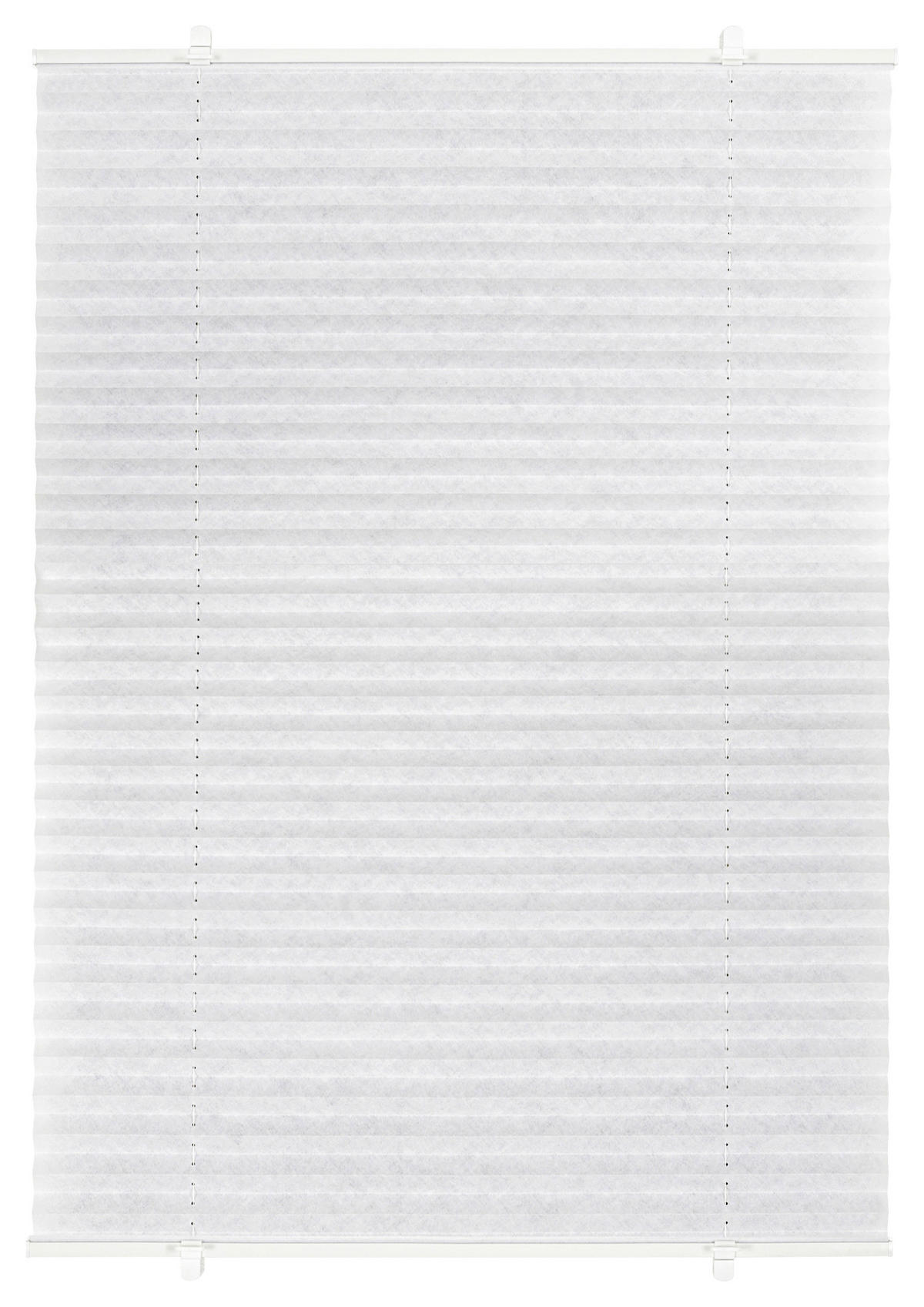 Klemmplissee weiß B/L: ca. 70x130 cm Basic_Klemmplissee_Promo - weiß (70,00/130,00cm)