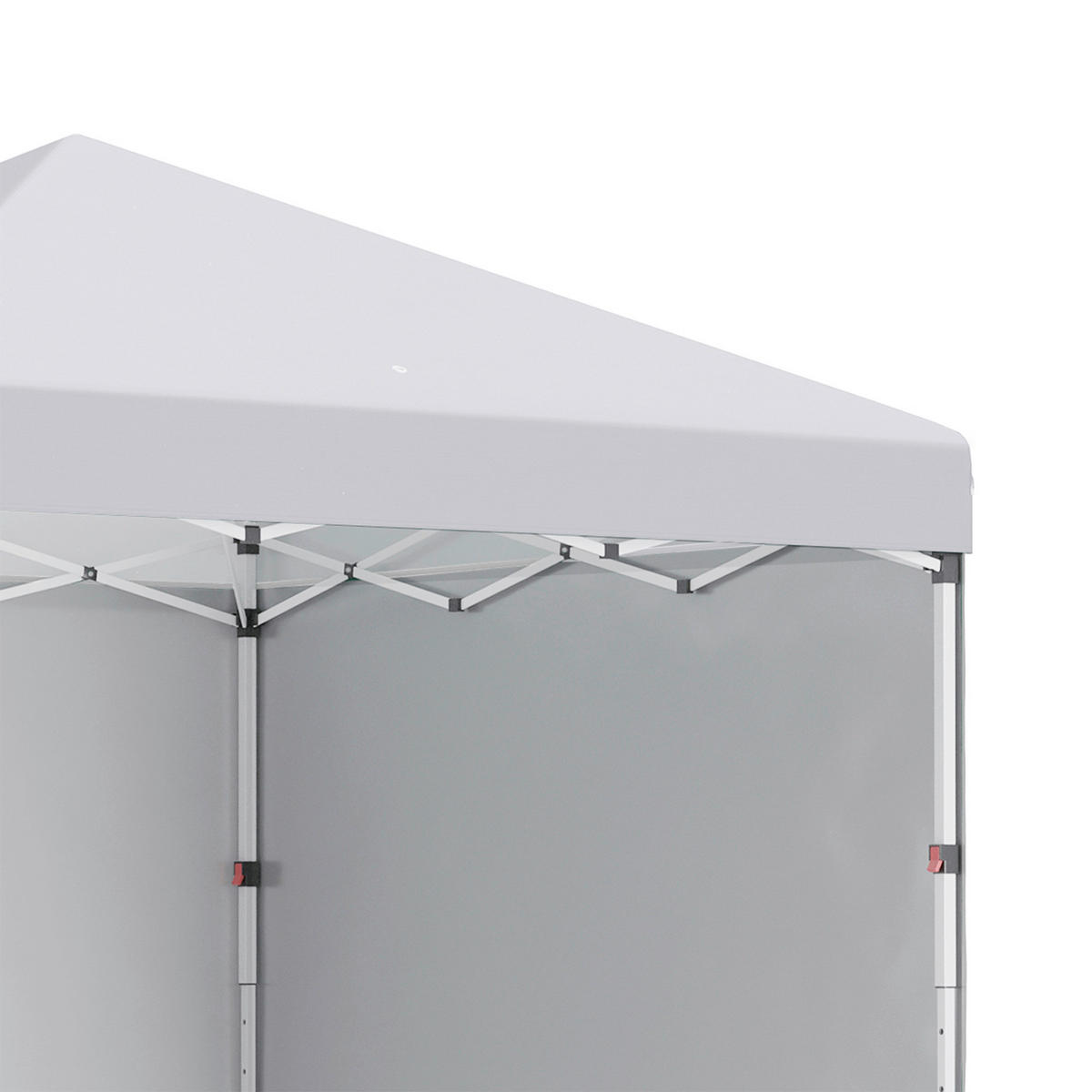 Outsunny Pavillon weiß Polyester B/H/L: ca. 297x297x274 cm Faltpavillon - weiß (274,00/297,00/297,00cm) - Outsunny