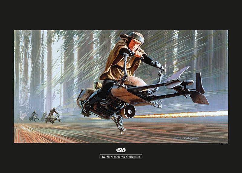 Komar Poster Star Wars Classic RMQ Endor Speeder Star Wars - Classic B/L: c günstig online kaufen