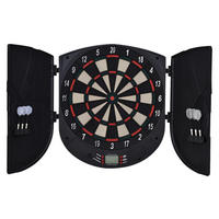 HOMCOM elektrische Dartscheibe B/H/T: ca. 46,5x50,5x4,4 cm Dartscheibe_elektronisch - schwarz (46,50/50,50/4,40cm) - HOMCOM