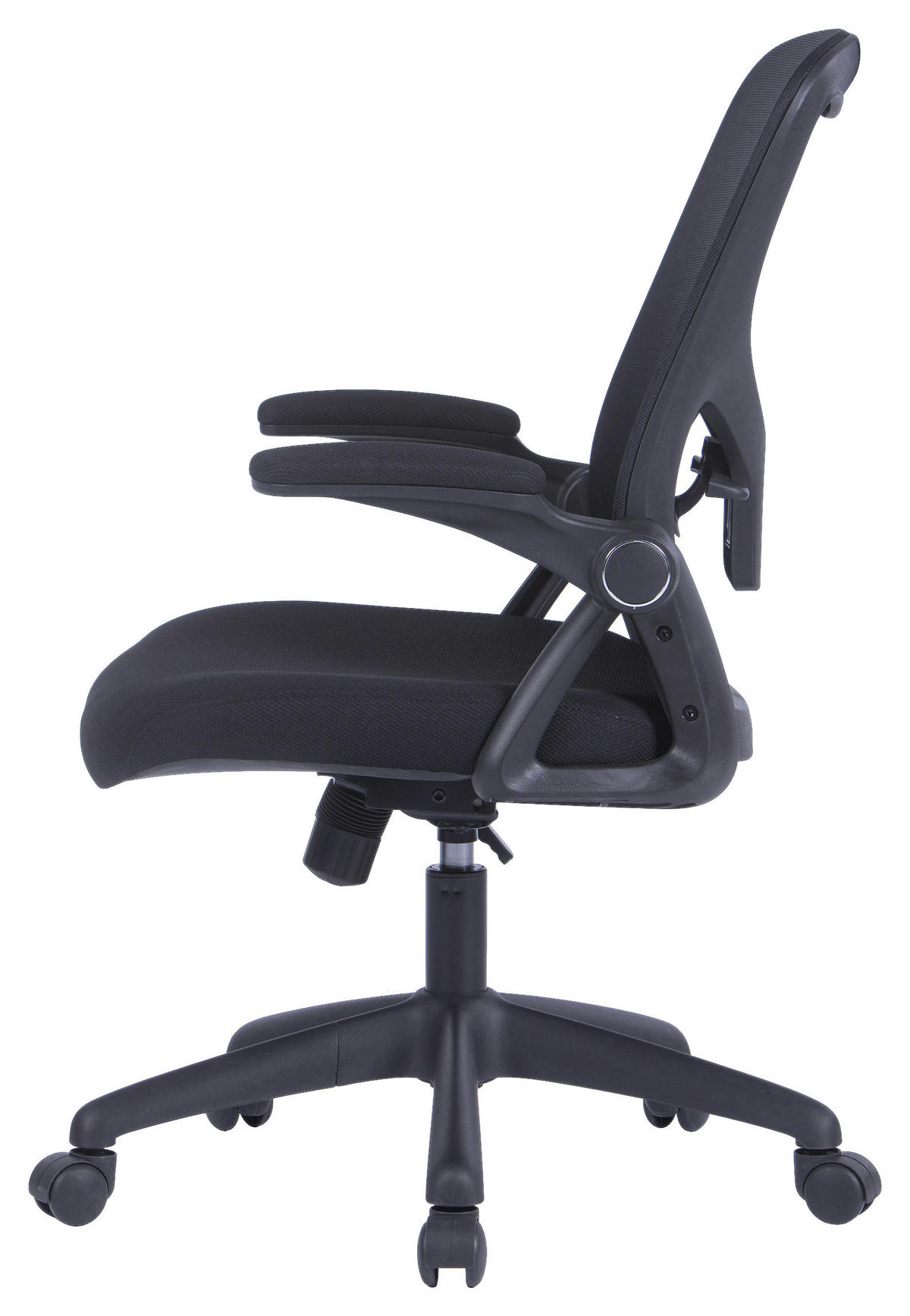 Chefsessel FLEX schwarz schwarz schwarz Webstoff Netzstoff Kunststoff FLEX - schwarz - byLIVING
