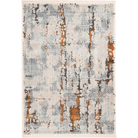 Arte Espina Kurzflorteppich Palace 225 grau B/H/L: ca. 80x1,3x150 cm Palace 225 - orange/grau (150,00/80,00/1,30cm) - Arte Espina