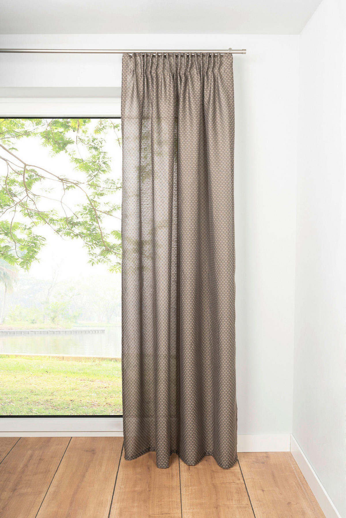 Kombivorhang 2er Pack Dot taupe B/L: ca. 135x300 cm Dot - taupe (135,00/300,00cm)