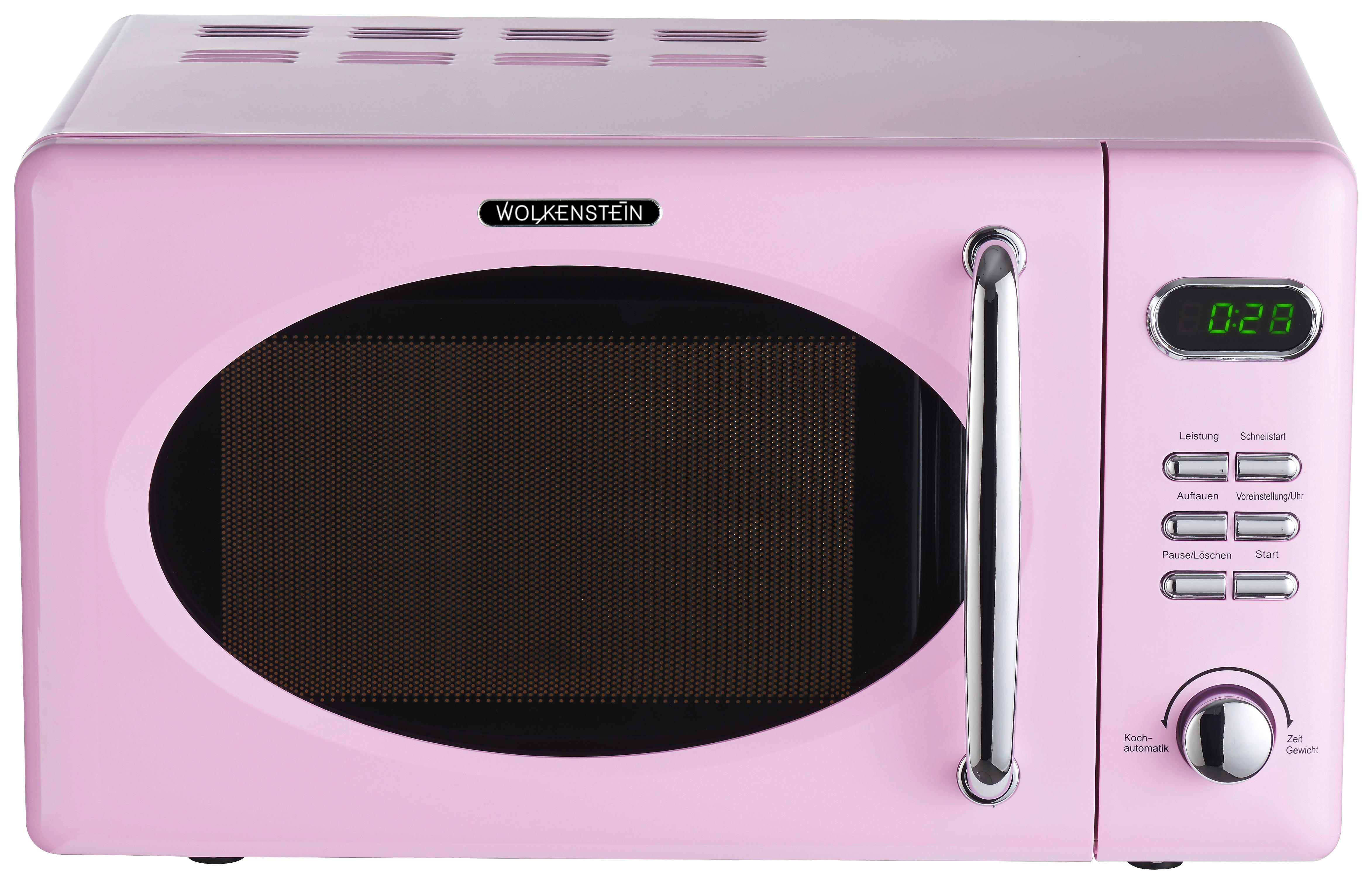 Wolkenstein Mikrowelle WMW720 SP pink Kunststoff B/H/T: ca. 45,1x25,6x36,1 cm ca. 20 l Mikrowelle WMW720 SP - pink (45,10/25,60/36,10cm)