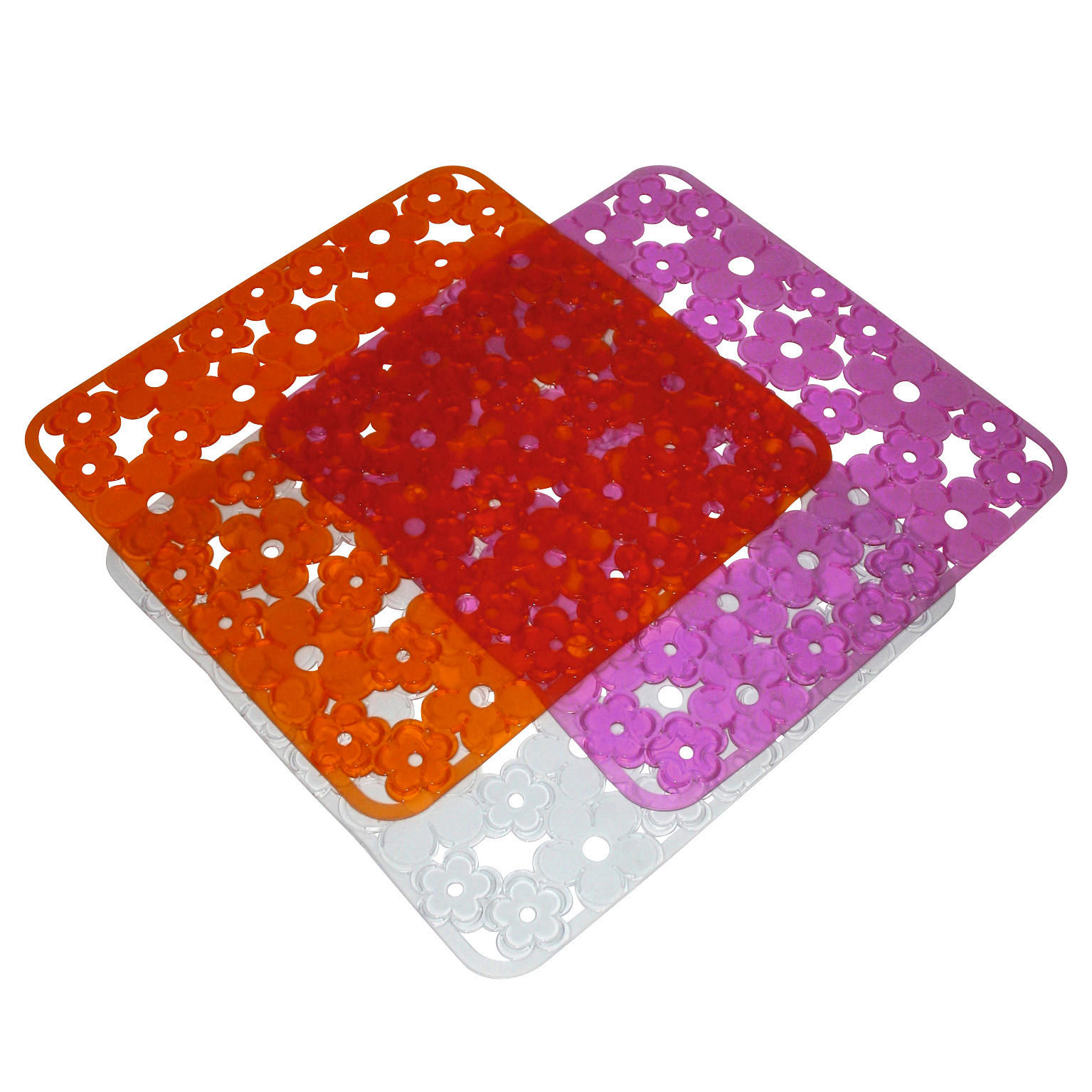 Metaltex Spülbeckenmatte sortiert Gummi B/H/L: ca. 30x0,5x30 cm Spülbeckenmatte_Flower - sortiert (30,00/30,00/0,50cm) - Metaltex