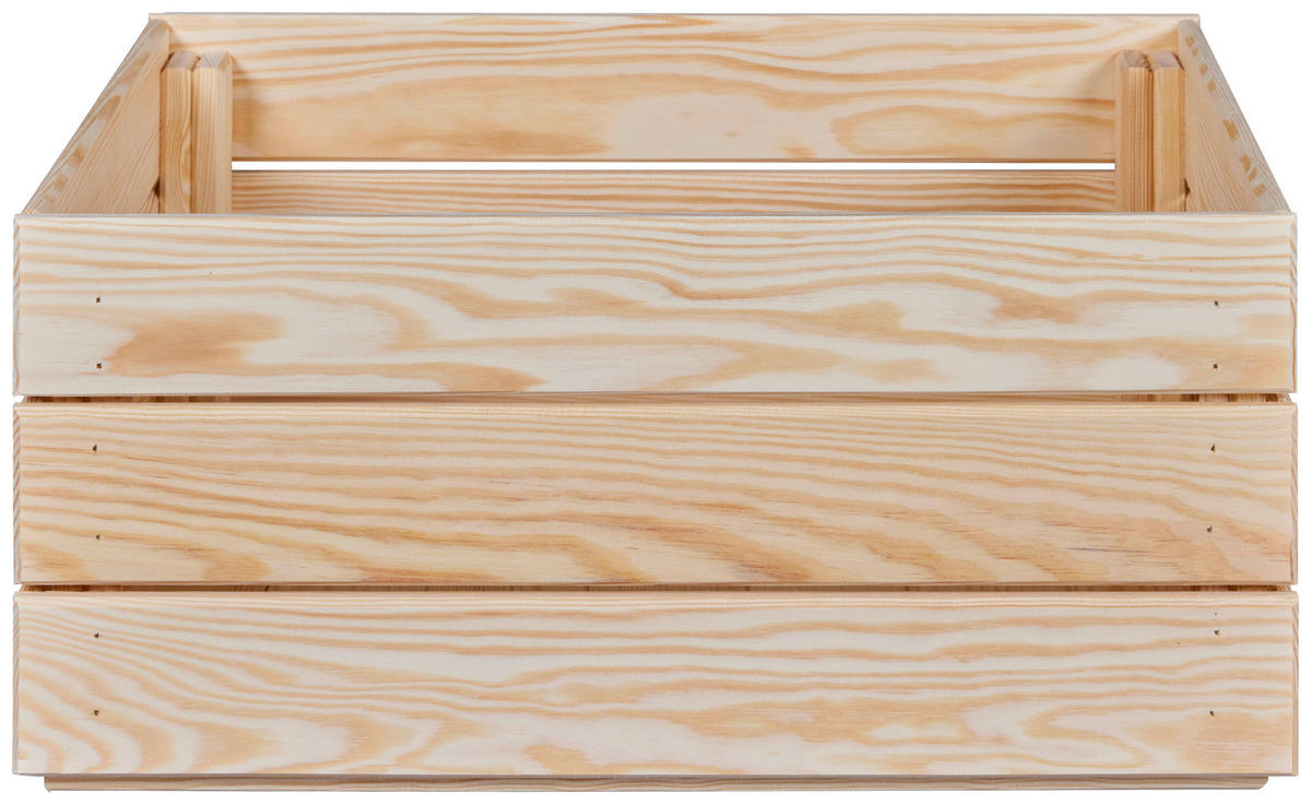 Holzkiste Valloni M natur natur Holz B/H/L: ca. 31,5x23x51 cm Valloni M - natur (51,00/31,50/23,00cm) - Inter Link