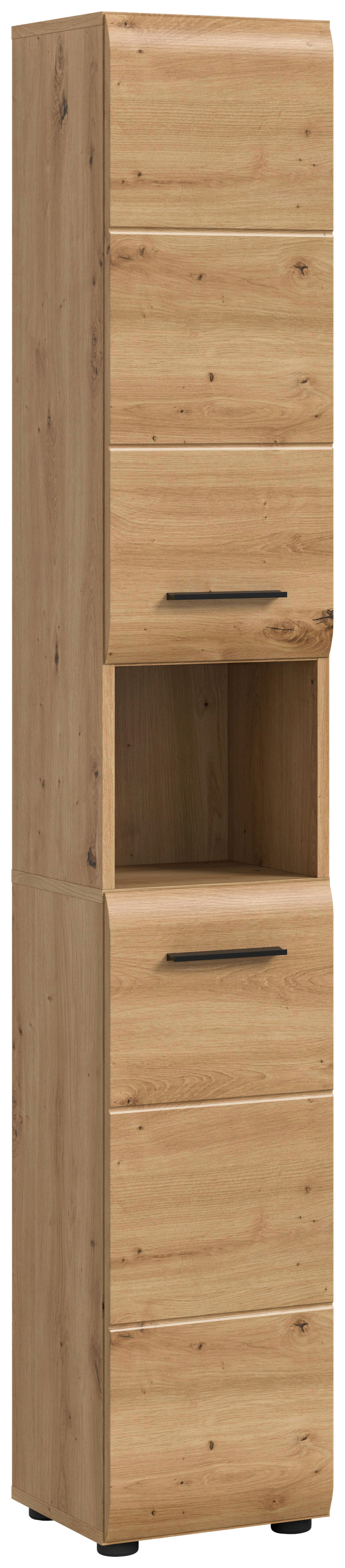 Hochschrank Ice Artisan Oak Nachbildung B/H/T: ca. 30x185x30 cm Ice - (30,00/185,00/30,00cm) - xonox.home