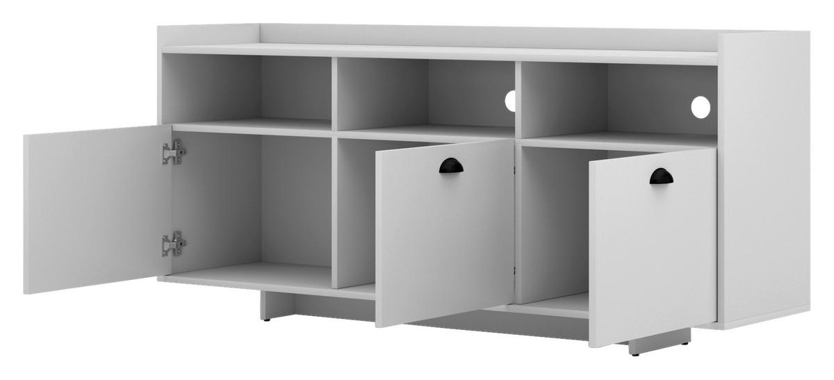 Kommode Cup weiß weiß matt B/H/T: ca. 155x75x40 cm Cup - weiß (155,00/75,00/40,00cm) - WIPMEB