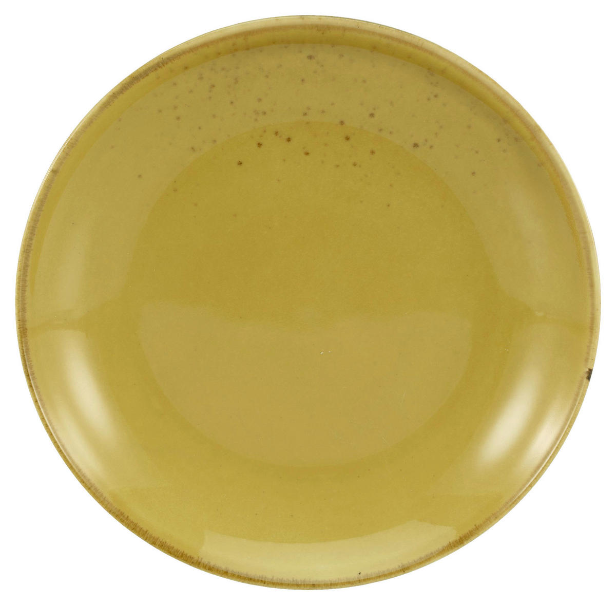 CreaTable Suppenteller NATURE COLLECTION curry Steinzeug D: ca. 22 cm NATURE COLLECTION - curry (22,00cm) - CreaTable