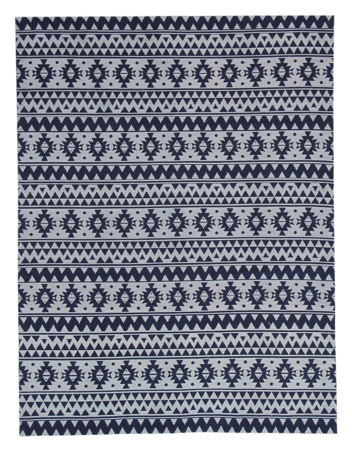 Kayoom Flachgewebeteppich Sunny 210 blau B/L: ca. 120x170 cm Sunny 210 - blau (120,00/170,00cm) - Kayoom